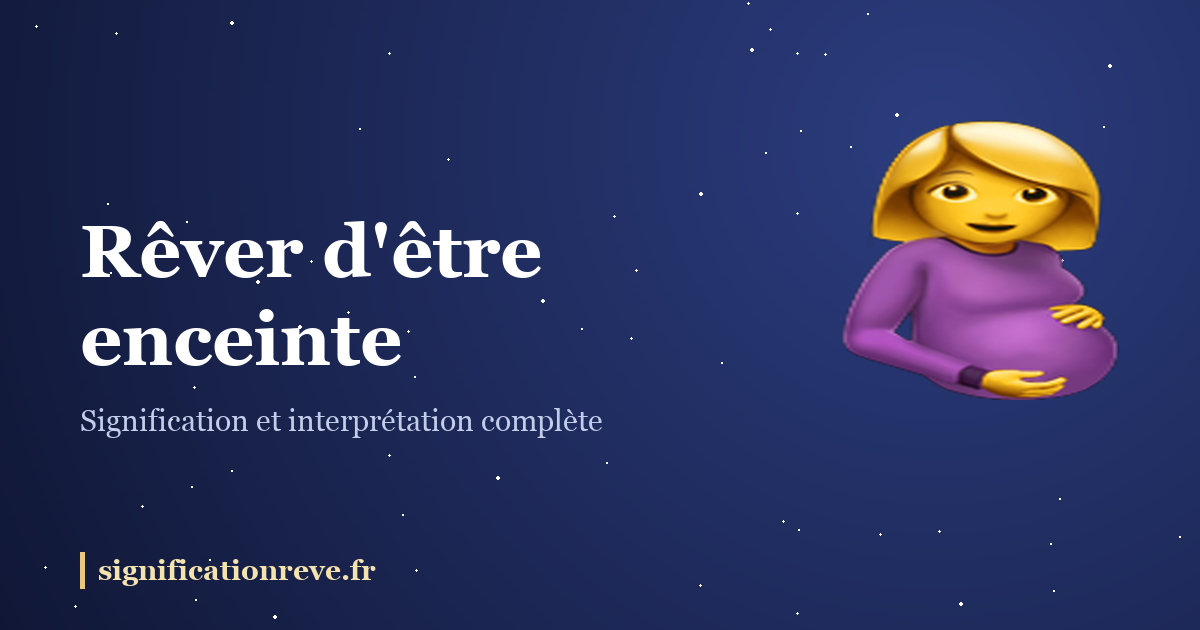 Rêver d'être enceinte : illustration