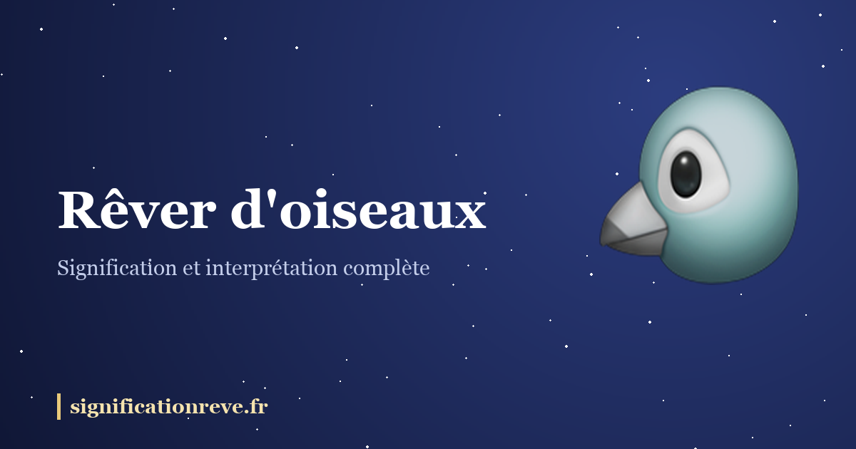 Rêver d'oiseaux : illustration